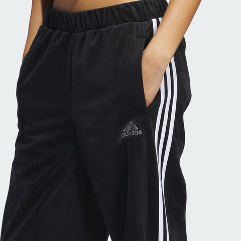 Adidas Women's Black 3-Stripe Velour Track Pants | Adidas in Lebanon