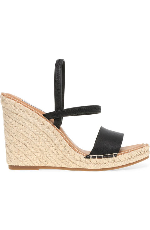 Steve Madden Women's Black Mckenzie Espadrille Wedges |Steve Madden In Lebanon