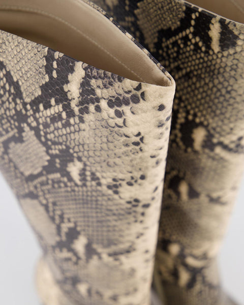 Betsey Johnson Women's Lt Beige Snake Ally Boots | Betsey Johnson In Lebanon