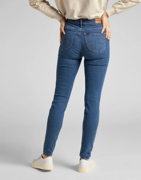 Lee Women's Dark Blue Scarlett High Mid Copan Jeans | Lee In Lebanon