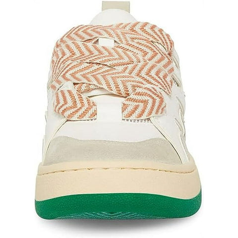 Steve Madden Women's White & Green Double Laced Roaring Sneakers |Steve Madden In Lebanon