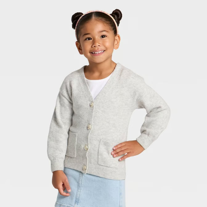 Cat & Jack Girl's Gray Soft Cardigan | Cat & Jack In Lebanon