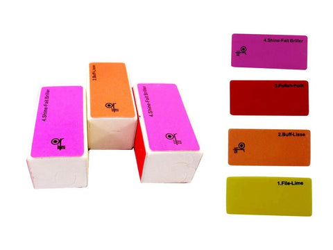 Or Bleu 4 Way Mini Nail Buffers CT-439