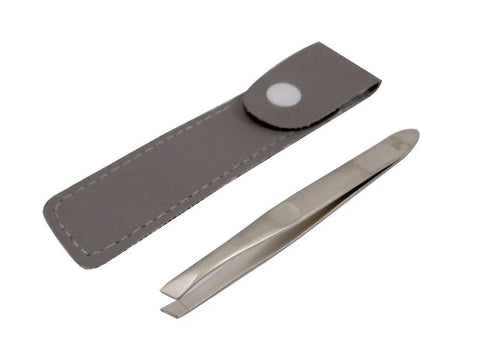 Or Bleu Slant Tip Tweezers (Non-Slip Grip) orb-102 shr