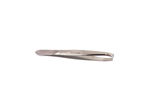 Or Bleu Square Tip Tweezers (Non-Slip Grip)   CT-408