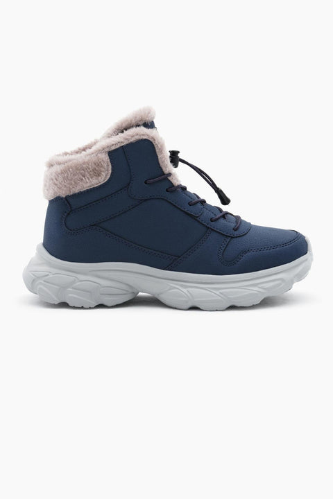 Tonny Black Kids Navy Blue Fur Inside Boots | Tonny Black In Lebanon