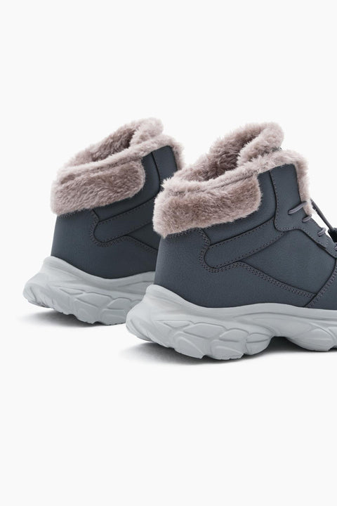 Tonny Black Kids Dark Grey Fur Inside Boots | Tonny Black In Lebanon