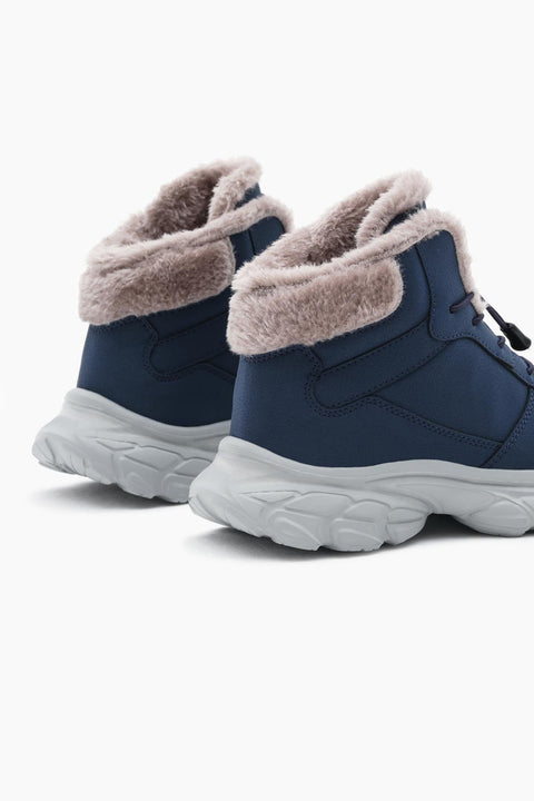 Tonny Black Kids Navy Blue Fur Inside Boots | Tonny Black In Lebanon