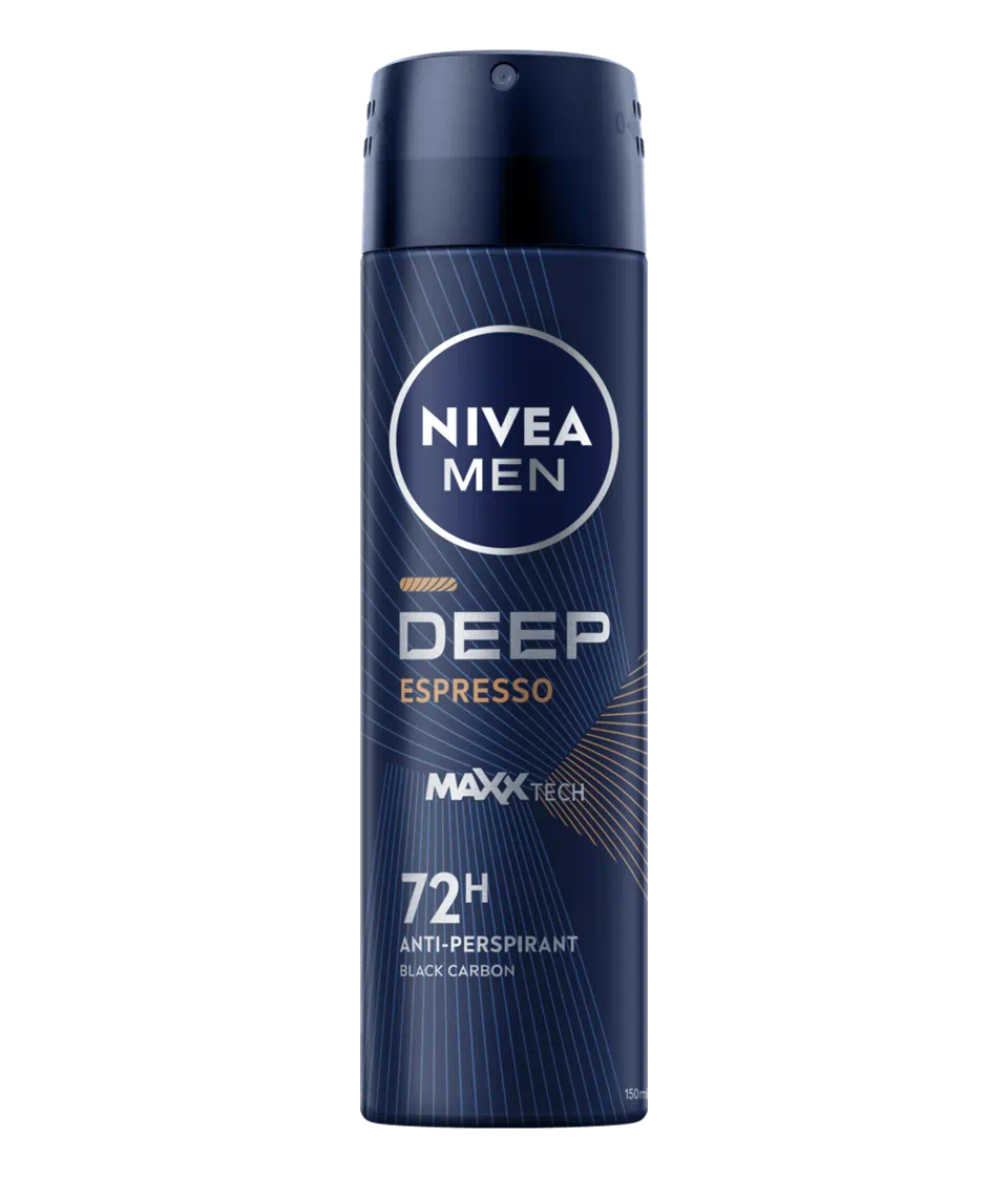 Nivea Men Deep Black Carbon Spray Deo 150ml | Nivea In Lebanon
