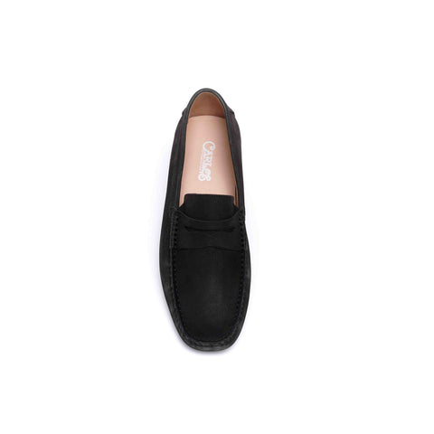 Carlos Men's Black Ritchie Driver Loafers | Carlos In Lebanon