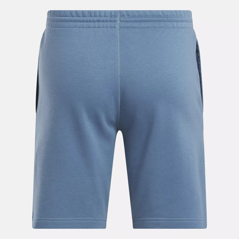 Reebok Men's Dusty Blue Identity Small Logo Fleece Shorts | Reebok In Lebanon