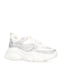 Steve Madden Women's White Rhinestone Embellished Privy Sneakers | Steve Madden In Lebanon