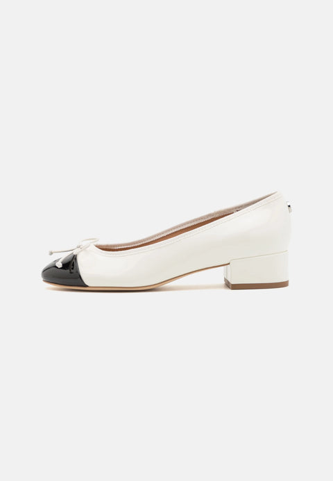 Steve Madden Women's Coconut Milk & Black Patent Cherish Classic Heel | Steve Madden In Lebanon