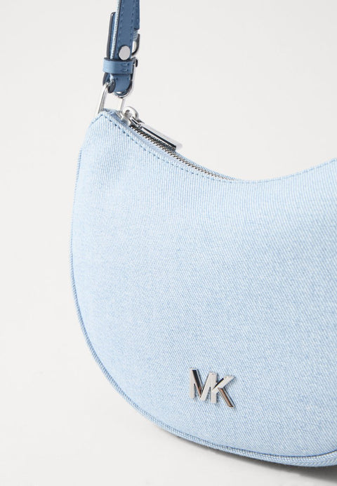 Michael Kors Women's Light Blue Denim Kyla Small Convertible Crossbody|Michael Kors In Lebanon