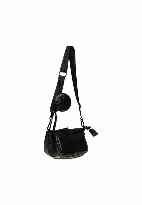 Steve Madden Black Leather Set Across Body Bag |Steve Madden in Lebanon