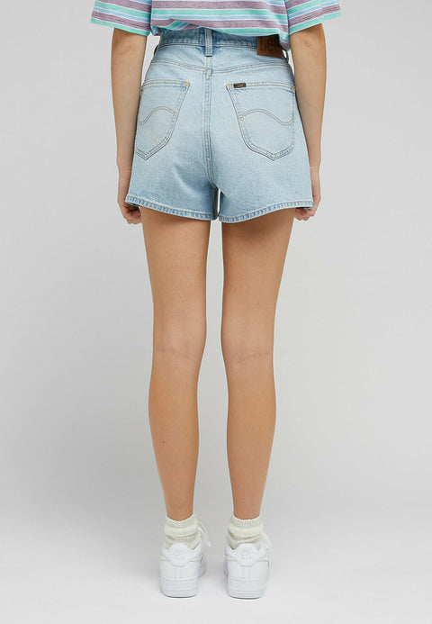 Lee Women's Light Blue Soft Diffused Denim Short | Lee In Lebanon