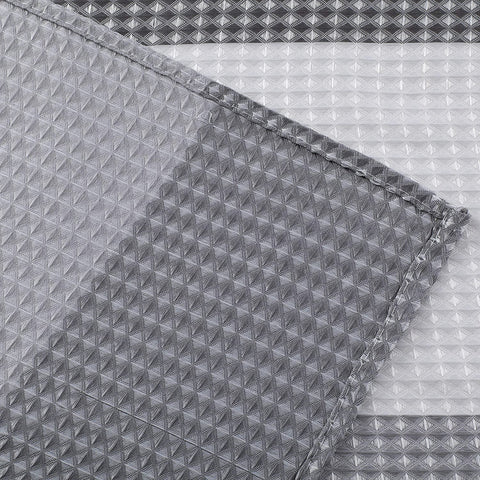 Ellen Tracy Gray Waffle Weave Ombre Stripe Fabric Shower Curtain | Ellen Tracy In Lebanon