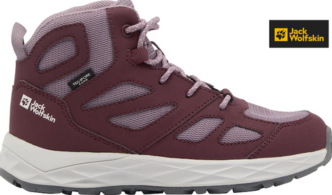 Jack Wolfskin Girl's Purple 2 Woodland Texapore Mid K Sneakers |Jack Wolfskin in Lebanon