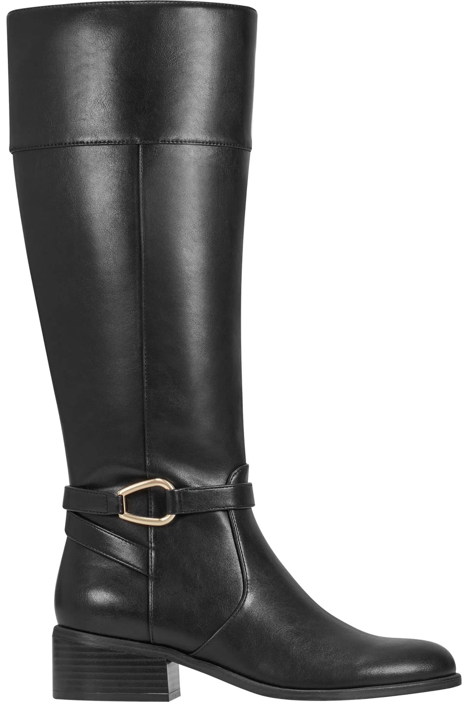 Bandolino Women's Black Dennie Knee High Riding Boot