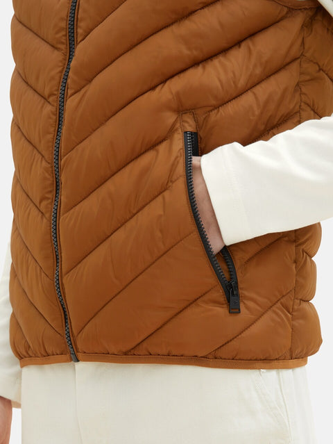 Tom Tailor Men's Brown Vest | Tom Tailor In Lebanon