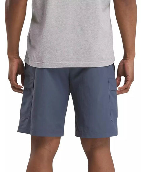 Reebok Men's Navy Classics Uniform Regular-Fit Cargo Shorts|Reebok In Lebanon
