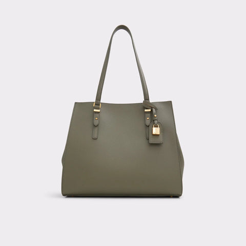 Aldo Women's Khaki Green Feacan Synthetic Large Satchel|Aldo In Lebanon