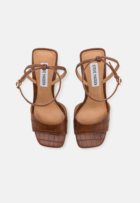 Steve Madden Women's Brown Synthetic Rozlyn Heeled Sandal |Steve Madden In Lebanon