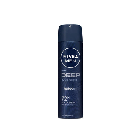 Nivea Men Deep Dark Wood 72H Black Carbon Anti-Perspirant 150ml | Nivea In Lebanon