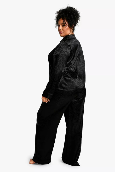 Lascana Women's Black Satin Pajama Set |Lascana in Lebanon