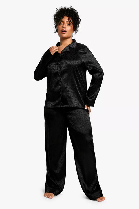 Lascana Women's Black Satin Pajama Set |Lascana in Lebanon