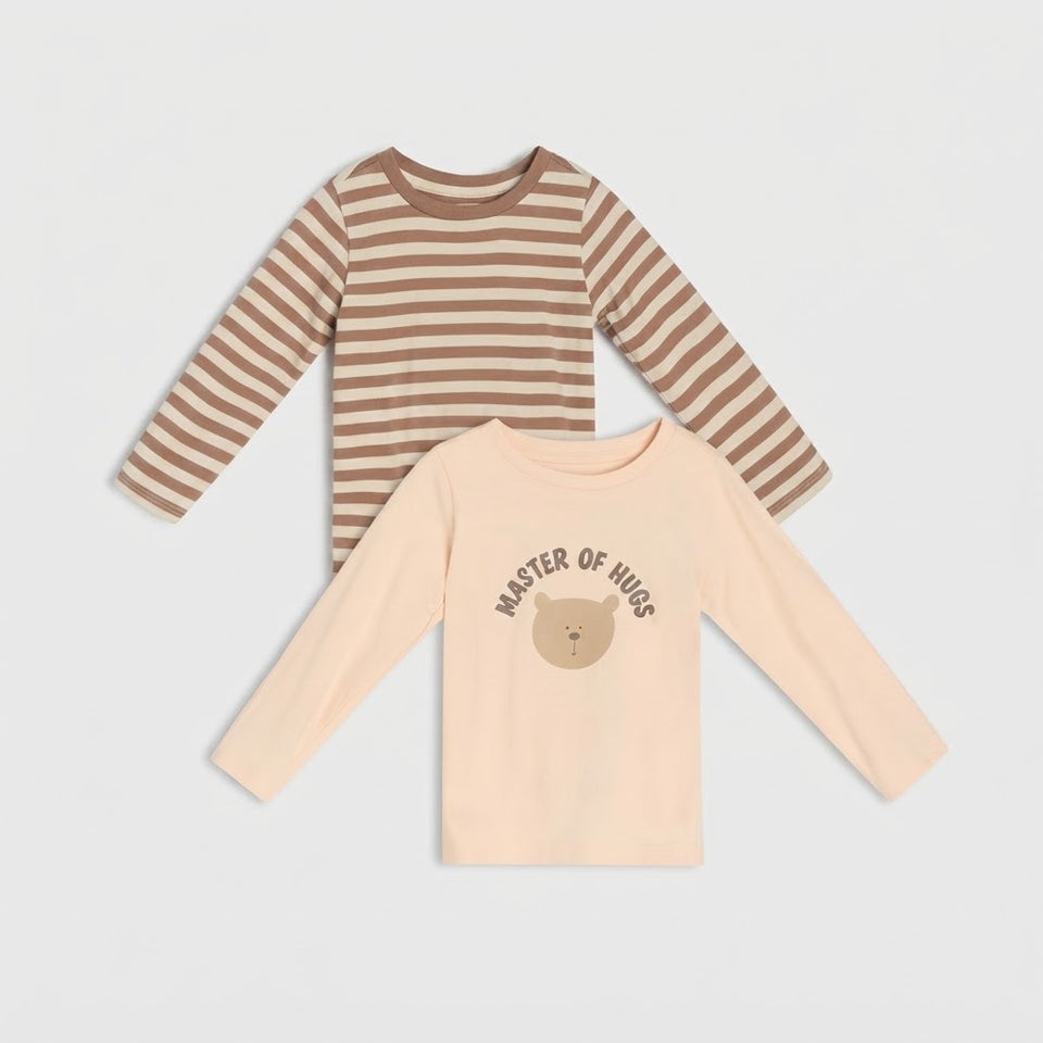 Sinsay Baby Boy's Multicolor Printed Long Sleeve 2 Pack Blouse