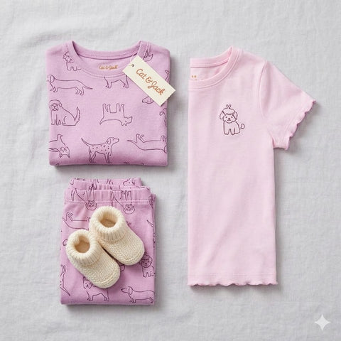 Cat & Jack Baby Girl's Purple 3pc Top & Bottom Pajama Set | Cat & Jack In Lebanon