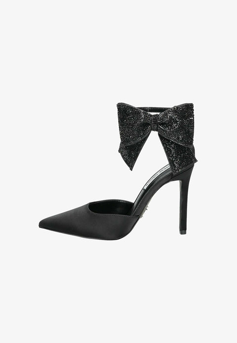 Steve Madden Women's Black Satin High Heels | Steve Madden In Lebanon