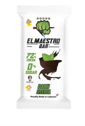 El Maestro Dark Stevia Chocolate Bar 60g