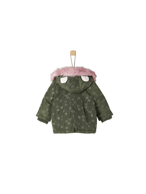 S.Oliver Baby Girl's Olive Puffer Jacket |S.Olive in Lebanon