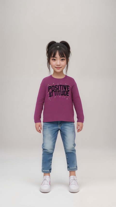 S.Oliver Girl's Purple Long-Sleeve Cotton Blouse |S.Oliver In Lebanon