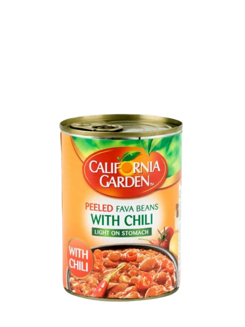 California Garden Peeled Fava Beans with Chili 400g