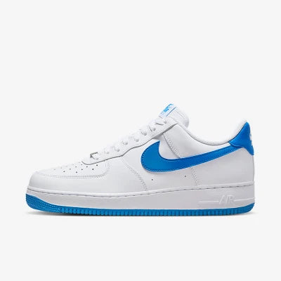 Nike Men's White and Blue Air Force 1 '07 Sneakers | Nike In Lebanon