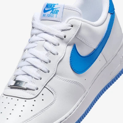 Nike Men's White and Blue Air Force 1 '07 Sneakers | Nike In Lebanon