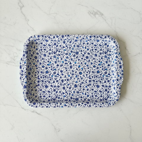 Crete Metal Rectangullar Tray Oriental (53-112)