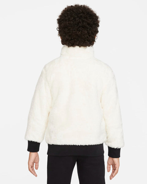 Nike Boy's White Sherpa Sweatshirt |Nike In Lebanon