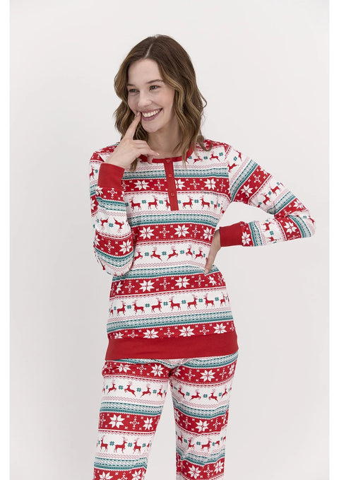 Pierre Cardin Women's Red Christmas Pajama Set | Pierre Cardin In Lebanon
