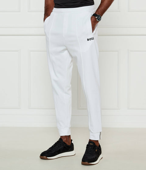 Boss Men's White Elastic Waist Pant | Boss In Lebanon