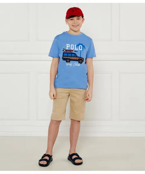 Polo Ralph Lauren Boy's Blue logo print T-Shirt | Polo Ralph Lauren  in Lebanon