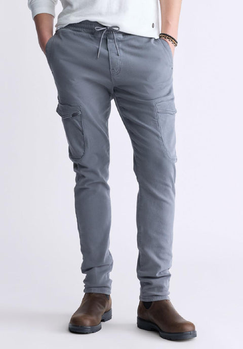 Buffalo David Bitton Men's Grey Slim Tapered Jim Fleece Pants | Buffalo David Bitton In Lebanon