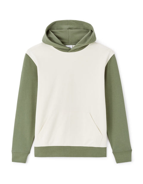 Celio Men's Beige & Sage Green Regular Fit Hoodie|Celio In Lebanon
