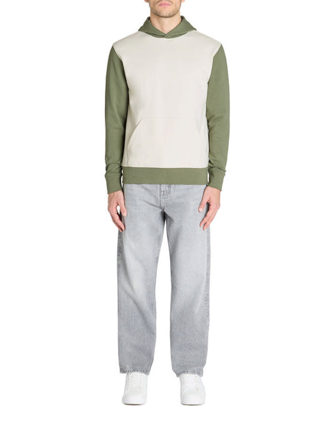 Celio Men's Beige & Sage Green Regular Fit Hoodie|Celio In Lebanon