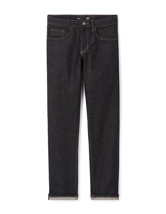 celio Men's Navy Straight Cotton Stretch Jeans|Celio In Lebanon