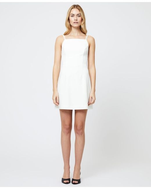 French Connection Women's White Whisper Double-strap Mini Dress|French Connection In Lebanon