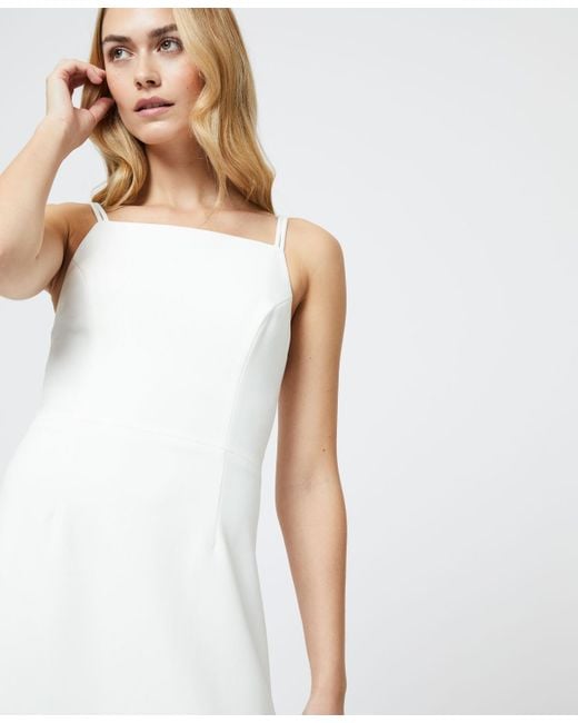 French Connection Women's White Whisper Double-strap Mini Dress|French Connection In Lebanon